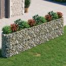 Gabionen-Hochbeet Verzinktes Eisen 400x50x100 cm