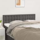 Kopfteile 2 Stk. Grau 72x5x78/88 cm Kunstleder