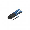 ARDEBO.de EFB-Elektronik Crimpzange für Modularverbinder 4-8 polig, blau (E-MUC410)