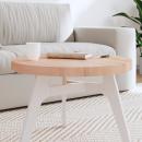 Tischplatte Ø60x4 cm Rund Massivholz Buche