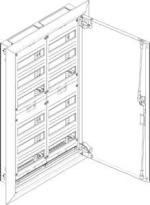 ARDEBO.de ABN UK26 Flachverteiler Unterputz/Hohlwand, 2x6-reihig, IP30, HxBxT: 970x570x110 mm, weiß