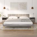 Nachttische 2 Stk. Grau Sonoma 40x35x47 cm