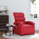 Massagesessel Rot Kunstleder