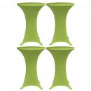 Stretch-Tischhussen 4 Stk. 80 cm Grün