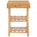 Schuhregal 70 × 32 × 46 cm Massivholz Akazie 