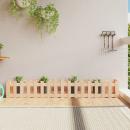 Hochbeet Lattenzaun-Design 200x30x30 cm Massivholz Kiefer