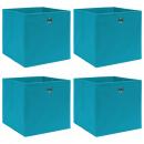  Aufbewahrungsboxen 4 Stk. Babyblau 32x32x32 cm Stoff