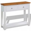 Konsolentisch 83x30x73 cm Massivholz Eiche
