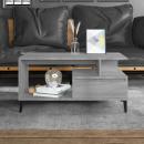Couchtisch Grau Sonoma 90x49x45 cm Holzwerkstoff