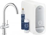 GROHE Blue Home Starter Kit, C-Auslauf, 150° schwenkbar, chrom (31455001)