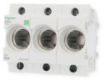 Schneider R9J02363 Neozed Sicherungssockel D02, 3-Polig, 63A, 400V, DIN-Schiene