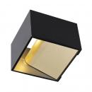 SLV LOGS IN, Wandleuchte, LED, 2000K-3000K Dim to Warm, schwarz/messing (1000638)