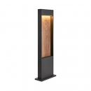 ARDEBO.de SLV FLATT POLE 100 Outdoor LED Stehleuchte, 3000K, IP65, anthrazit/braun (1002957)
