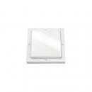 ARDEBO.de SG Leuchten Quadratische Wandleuchte Bassi weiß E27, max. 46W, weiß (611180)