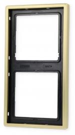 ARDEBO.de Rahmen 2-fach, messing classic, LS 990, Jung ME2982C