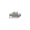 Wago 870-531 3-Leiter-Doppelstockklemme, 2,5 mm², grau
