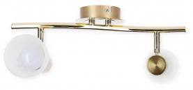ARDEBO.de Trio Deckenleuchte LEVISTO incl. 2x E14 LED, 4,9W · 2x 470lm, 3000K, messing matt (871010208)