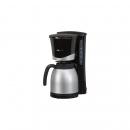 ARDEBO.de Clatronic KA 3328 Kaffeemaschine, 2 Thermoskannen, 2x 1 L, Automatische Abschaltung, schwarz-alu (263126)