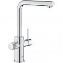 ARDEBO.de GROHE Blue Pure Minta Einhebelmischer herausziehbarem Mousseurauslauf, L-Auslauf, chrom (30601000)