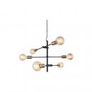 ARDEBO.de Nordlux Josefine Pendelleuchte Matt, 6-Flammig, 6x25 Watt, E27, IP20, schwarz (48933003)