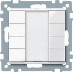 ARDEBO.de Merten Taster, System M, 4fach plus, polarweiß glänzend (617419)