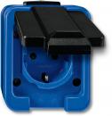 ARDEBO.de Merten SCHUKO-Steckdose, Serie Schlagfest, 1fach, blau (279075)