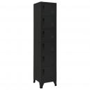 Schließfachschrank Schwarz 38x40x180 cm Stahl