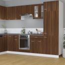 Hängeschrank Glas Braun Eiche-Optik 60x31x60 cm Holzwerkstoff