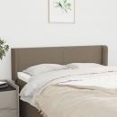 Kopfteil mit Ohren Taupe 147x16x78/88 cm Stoff