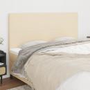 Kopfteile 4 Stk. Creme 90x5x78/88 cm Stoff