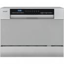 ARDEBO.de Exquisit GSP206-030D Tischgeschirrspüler, 55 cm breit, 6 Maßgedecke, 7 Programme, Startzeitvorwahl, Besteckkorb, silber