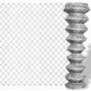 Maschendrahtzaun Verzinkter Stahl 25×1 m Silbern