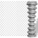 Maschendrahtzaun Verzinkter Stahl 25×1,25 m Silbern