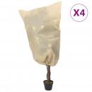 Wintervlies mit Kordelzug 4 Stk. 70 g/m² 0,8x1 m