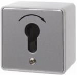 Berker 4448 Schlüsseltaster, Aufputz, für Profil-Halbzylinder, Druckguss IP44