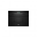 ARDEBO.de Siemens CD714GXB1 iQ700 Einbau-Kompaktdampfgarer, 59,4 cm breit, 38 L, Wassertank, TFT Touchdisplay, Home Connect, schwarz