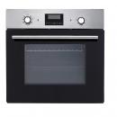ARDEBO.de PKM F7-2 DIGI EEK: A Einbaubackofen, 60 cm breit, 54 Liter, Restwärmeanzeige, Vollglasinnentüre, 3 Glasschichten, Gehäusekühlung, Tropfschale, Grillrost, Edelstahl