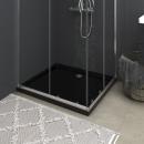 Duschtasse ABS Rechteckig Schwarz 80x90 cm