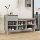 Schuhregal Betongrau 102x36x60 cm Holzwerkstoff