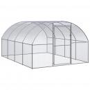 Outdoor-Hühnerstall 3x4x2 m Verzinkter Stahl