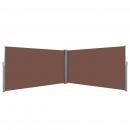 Ausziehbare Seitenmarkise 160×600 cm Braun