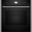 ARDEBO.de Neff B24FS33N0 N90 A+ Einbaudampfbackofen, 60 cm breit, 71 L, Wassertank, TFT-Display, Grill, CircoTherm, Kindersicherung, schwarz/Edelstahl
