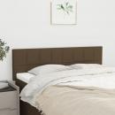 Kopfteile 2 Stk. Dunkelbraun 72x5x78/88 cm Stoff