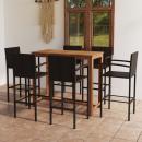 7-tlg. Gartenbar-Set Braun
