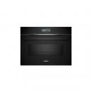 ARDEBO.de Siemens CM776GKB1 iQ700 Einbaukompaktbackofen mit Mikrowellenfunktion, 900 W, 59,4 cm breit, 45 L, 4D Heißluft, Grill, Kindersicherung, Home Connect, coolStart, schwarz