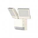 ARDEBO.de Theben theLeda S17-100 WH LED-Strahler Wandmontage, 17 Watt, weiß, 2 LED-Panels, drehbar / schwenkbar, Bewegungsmelder, 4000 K (neutralweiß) 1020802