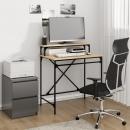 Schreibtisch Sonoma-Eiche 80x50x90 cm Holzwerkstoff und Eisen