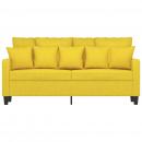 2-Sitzer-Sofa Hellgelb 140 cm Stoff