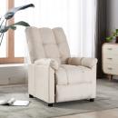 Relaxsessel Creme Stoff