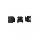 Hellermann ACFM1W13 Befestigungselement, 22,5x17,5mm, schwarz, 500 Stück (151-02942)